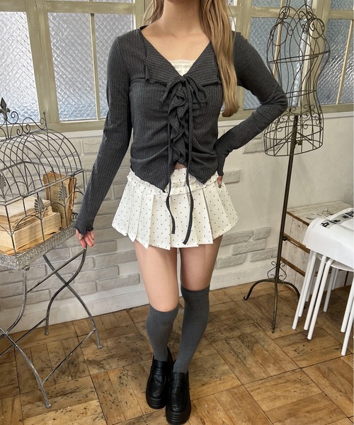 PHILLY(フィリー)の「ギャザーメロウ長袖トップス(Tシャツ/カットソー・レディース・グレー/ホワイト/ブラック・FREE)」の16枚目の写真