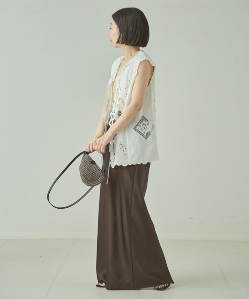 journal standard L'essage(ジャーナルスタンダードレサージュ)の「《追加4/手洗い可》サテンスカート(スカート・レディース・ブラウン・38/36)」の19枚目の写真