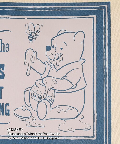 Afternoon Tea（アフタヌーンティー）の「トートバッグ はちみつ/ディズニーコレクション・Winnie the Pooh（トートバッグ・レディース・グレー・ONE SIZE）」の5枚目の写真