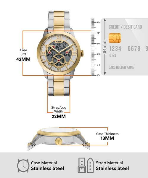 FOSSIL(フォッシル)の「フォッシル 腕時計 メンズ アナデジ ステンレス FS6193(アナログ腕時計・メンズ・マルチ・FREE)」の6枚目の写真