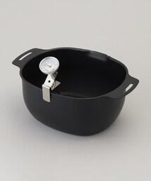 212 KITCHEN STORE（トゥワントゥキッチンストア）の「燕三 IH対応鉄楕円揚げ鍋20×17cm 温度計付（鍋/フライパン）」