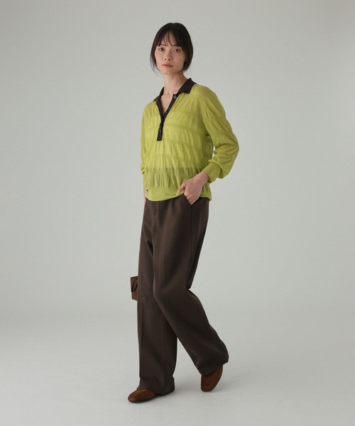 BABYLONE(バビロン)の「ポンチストレートパンツ<セットアップ対応>(その他パンツ・レディース・ブラウン/チャコール/ブラック・36inch/38inch)」の15枚目の写真