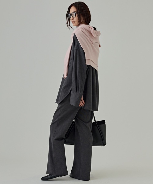 BABYLONE(バビロン)の「ポンチストレートパンツ<セットアップ対応>(その他パンツ・レディース・ブラウン/チャコール/ブラック・36inch/38inch)」の9枚目の写真