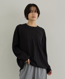 SALON adam et rope' | ブライトツイルロングスリーブプルオーバー / セットアップ対応・ドライタッチ(シャツ/ブラウス)