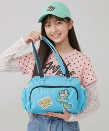 ナルミヤキャラクターズ（ナルミヤキャラクターズ）の「【エンジェルブルー】ナカムラくんワッペンバック（ドラムバッグ）」