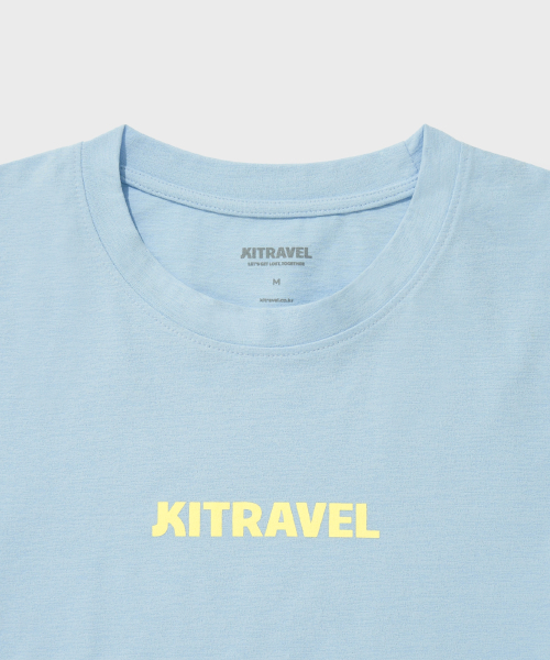 KITRAVEL（キートラベル）の「サンドルクラシックロゴTシャツ（スカイブルー）（Tシャツ/カットソー・レディース・その他・SMALL/MEDIUM/LARGE）」の3枚目の写真