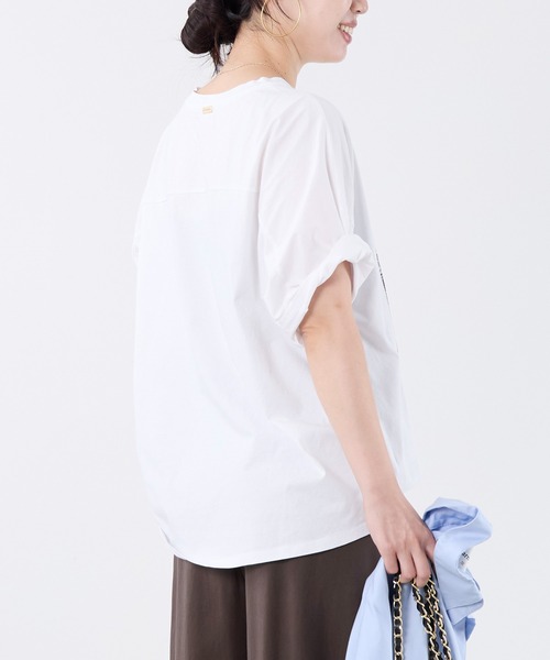 MICA&DEAL(マイカ&ディール)の「フォトプリントハーフスリーブTシャツ(Tシャツ/カットソー・レディース・ブラウン/ホワイト・FREE)」の16枚目の写真