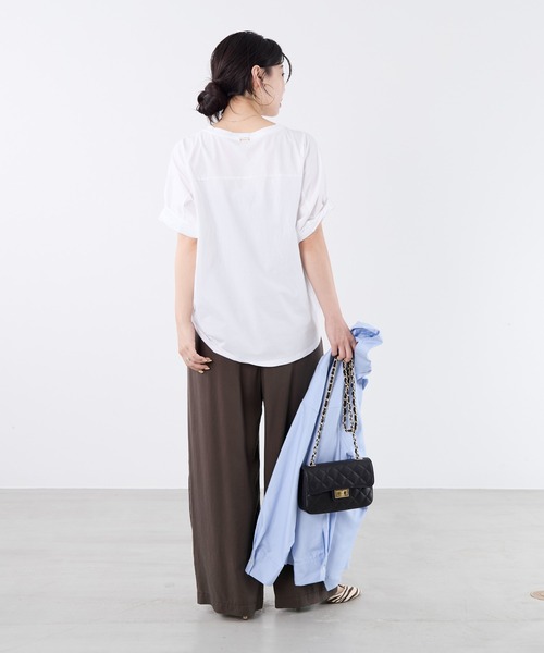 MICA&DEAL(マイカ&ディール)の「フォトプリントハーフスリーブTシャツ(Tシャツ/カットソー・レディース・ブラウン/ホワイト・FREE)」の22枚目の写真