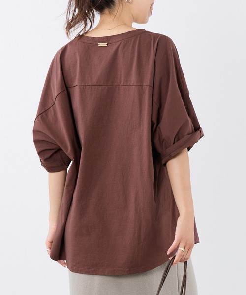 MICA&DEAL(マイカ&ディール)の「フォトプリントハーフスリーブTシャツ(Tシャツ/カットソー・レディース・ブラウン/ホワイト・FREE)」の7枚目の写真