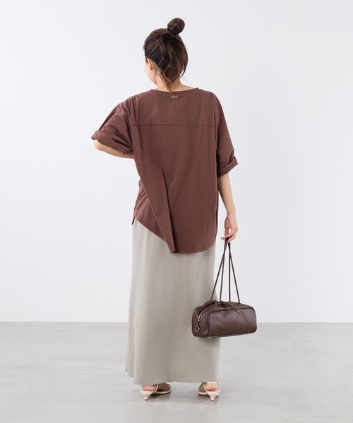 MICA&DEAL(マイカ&ディール)の「フォトプリントハーフスリーブTシャツ(Tシャツ/カットソー・レディース・ブラウン/ホワイト・FREE)」の11枚目の写真