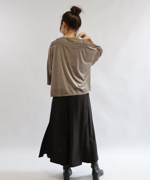 etre relie（エトレリー）の「ドライタッチアシンメトリーパンツ（その他パンツ・レディース・ブラック/グレイッシュベージュ/テラコッタ・MEDIUM）」の21枚目の写真