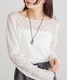 【レイヤードスタイルにも】26AWシャイニーレースロンT