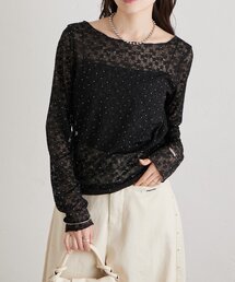 【レイヤードスタイルにも】26AWシャイニーレースロンT