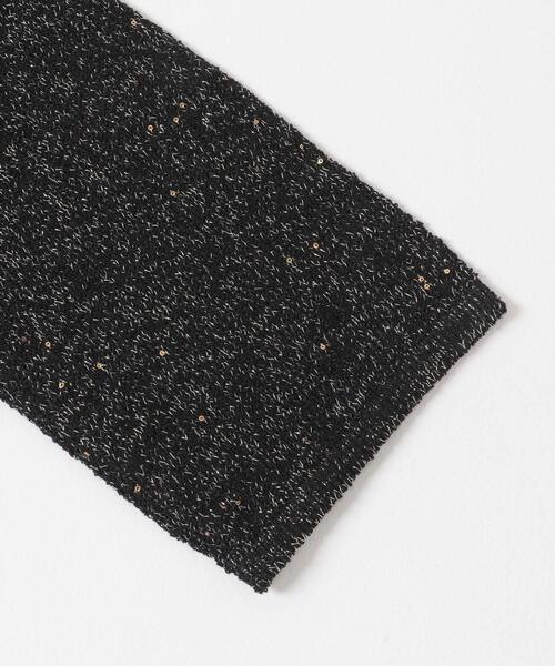 ITEMS URBANRESEARCH（アイテムズ アーバンリサーチ）の「ラメ半袖ニット（ニット/セーター・レディース・オフホワイト/ゴールド/ブラック・FREE）」の17枚目の写真