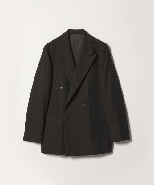 Steven Alan(スティーブンアラン)の「<Steven Alan> ブラッシュド フランネル ダブルブレステッド 6B ジャケット(テーラードジャケット・メンズ・ネイビー/ダークブラウン・XL/L/M/S)」の1枚目の写真