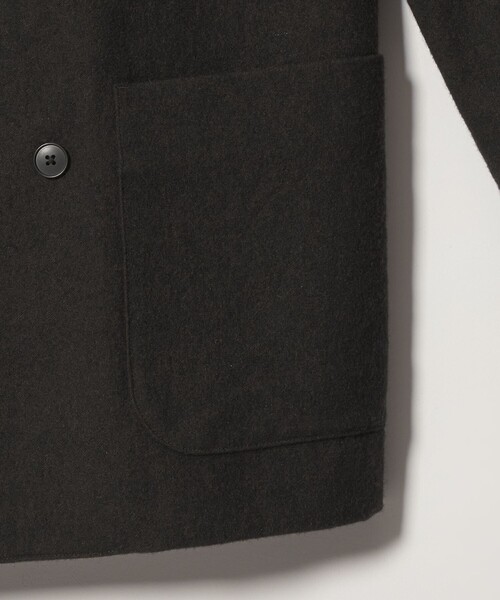 Steven Alan(スティーブンアラン)の「<Steven Alan> ブラッシュド フランネル ダブルブレステッド 6B ジャケット(テーラードジャケット・メンズ・ネイビー/ダークブラウン・XL/L/M/S)」の3枚目の写真