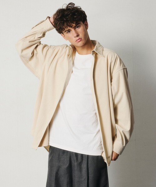 FREAK'S STORE（フリークスストア）の「限定展開 Relax Fit リラックスフィット コーデュロイ レギュラーカラー シャツ（シャツ/ブラウス・メンズ・チャコールグレー/ブラック/ブラウン/オリーブ/ベージュ/ナチュラル・SMALL/LARGE/MEDIUM）」の6枚目の写真