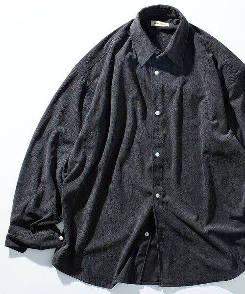 FREAK'S STORE（フリークスストア）の「限定展開 Relax Fit リラックスフィット コーデュロイ レギュラーカラー シャツ（シャツ/ブラウス・メンズ・チャコールグレー/ブラック/ブラウン/オリーブ/ベージュ/ナチュラル・SMALL/LARGE/MEDIUM）」の3枚目の写真