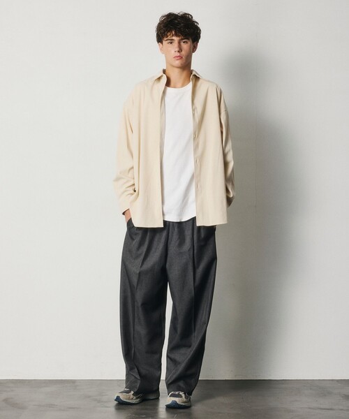 FREAK'S STORE（フリークスストア）の「限定展開 Relax Fit リラックスフィット コーデュロイ レギュラーカラー シャツ（シャツ/ブラウス・メンズ・チャコールグレー/ブラック/ブラウン/オリーブ/ベージュ/ナチュラル・SMALL/LARGE/MEDIUM）」の17枚目の写真