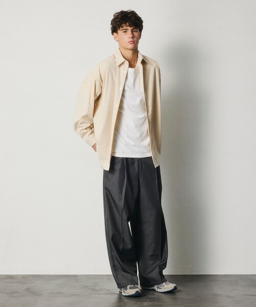FREAK'S STORE（フリークスストア）の「限定展開 Relax Fit リラックスフィット コーデュロイ レギュラーカラー シャツ（シャツ/ブラウス・メンズ・チャコールグレー/ブラック/ブラウン/オリーブ/ベージュ/ナチュラル・SMALL/LARGE/MEDIUM）」の19枚目の写真