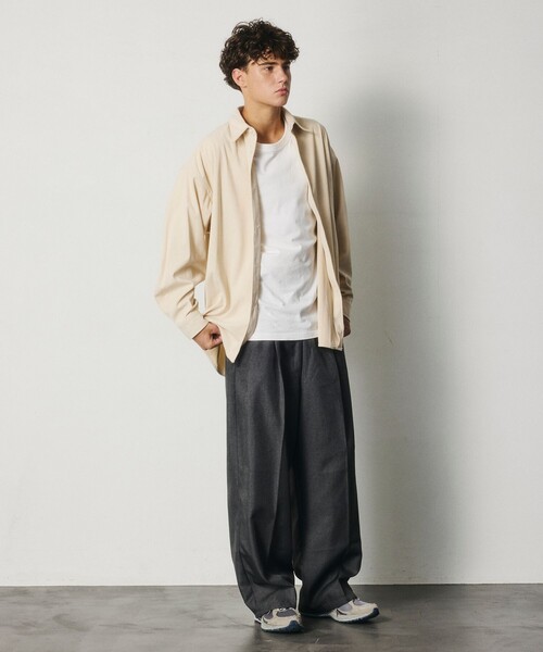 FREAK'S STORE（フリークスストア）の「限定展開 Relax Fit リラックスフィット コーデュロイ レギュラーカラー シャツ（シャツ/ブラウス・メンズ・チャコールグレー/ブラック/ブラウン/オリーブ/ベージュ/ナチュラル・SMALL/LARGE/MEDIUM）」の21枚目の写真