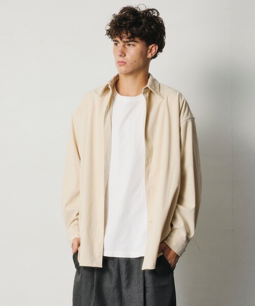 FREAK'S STORE（フリークスストア）の「限定展開 Relax Fit リラックスフィット コーデュロイ レギュラーカラー シャツ（シャツ/ブラウス・メンズ・チャコールグレー/ブラック/ブラウン/オリーブ/ベージュ/ナチュラル・SMALL/LARGE/MEDIUM）」の22枚目の写真