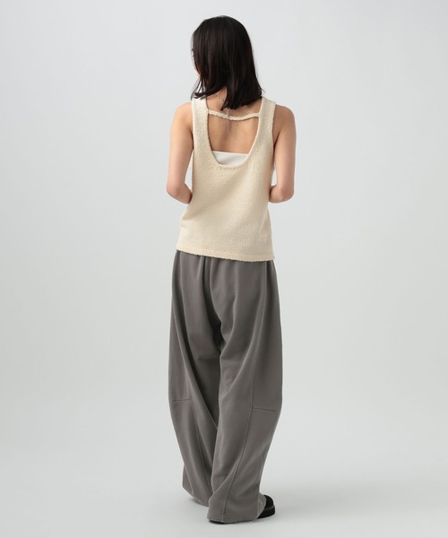 BAYFLOW（ベイフロー）の「[トレンドカーブシルエット]ピグメントスウェットパンツ（スウェットパンツ・レディース・ブラウン/チャコール/グレイッシュベージュ・SMALL/MEDIUM）」の6枚目の写真