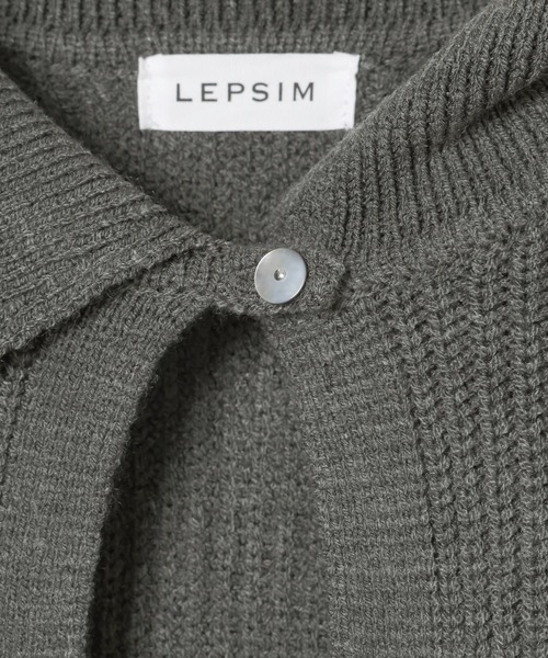 LEPSIM(レプシィム)の「《満たされニットシリーズ》ディープスキッパーニット 889745(ニット/セーター・レディース・チャコールグレー/ブラウン系その他/レッド/アイボリー・FREE)」の10枚目の写真