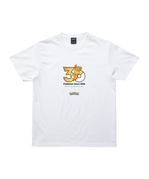 ZOZOSPOT(ゾゾスポット)の「Pokemon 30th Anniversary 1025 T-shirt 「パーモット」(Tシャツ/カットソー・レディース・ホワイト・160cm/150cm/140cm/130cm/120cm/110cm/100cm/XXX-LARGE/XX-LARGE/X-LARGE/LARGE/MEDIUM/SMALL)」の1枚目の写真