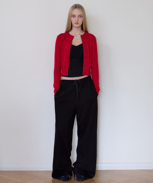 ROSEFRANTZ（ロゼフランツ）の「ダブルポケットウールカーディガン [ローズレッド]（カーディガン/ボレロ・レディース・レッド・OS）」の5枚目の写真
