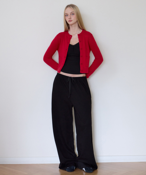 ROSEFRANTZ（ロゼフランツ）の「ダブルポケットウールカーディガン [ローズレッド]（カーディガン/ボレロ・レディース・レッド・OS）」の6枚目の写真