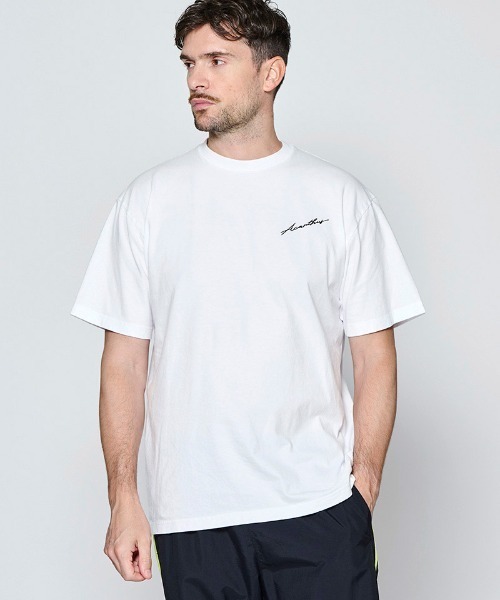 ACANTHUS(アカンサス)の「mt10677- Vintage Wash Embroidered Tee Tシャツ(CT2705)(Tシャツ/カットソー・メンズ・サックスブルー/ブラック/ホワイト・XL/L/M/S)」の1枚目の写真