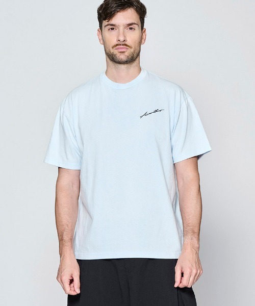 ACANTHUS(アカンサス)の「mt10677- Vintage Wash Embroidered Tee Tシャツ(CT2705)(Tシャツ/カットソー・メンズ・サックスブルー/ブラック/ホワイト・XL/L/M/S)」の3枚目の写真