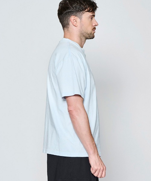 ACANTHUS(アカンサス)の「mt10677- Vintage Wash Embroidered Tee Tシャツ(CT2705)(Tシャツ/カットソー・メンズ・サックスブルー/ブラック/ホワイト・XL/L/M/S)」の9枚目の写真