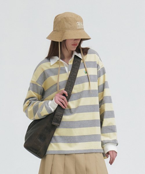 grove（グローブ）の「23SS POLD T-SHIRTS_BLUE/IVORY（ポロシャツ・レディース・その他・FREE）」の2枚目の写真