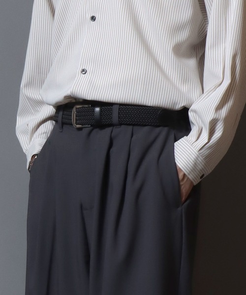 ANPAS（アンパス）の「Elastic Braided Belt / ゴムメッシュベルト ストレッチ メンズ レディース ユニセックス 編み込みベルト（ベルト・メンズ・ネイビー/ブラック/ダークブラウン/ブラック系その他/ブラウン系その他・フリー）」の12枚目の写真
