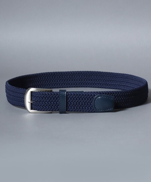 ANPAS（アンパス）の「Elastic Braided Belt / ゴムメッシュベルト ストレッチ メンズ レディース ユニセックス 編み込みベルト（ベルト・メンズ・ネイビー/ブラック/ダークブラウン/ブラック系その他/ブラウン系その他・フリー）」の21枚目の写真