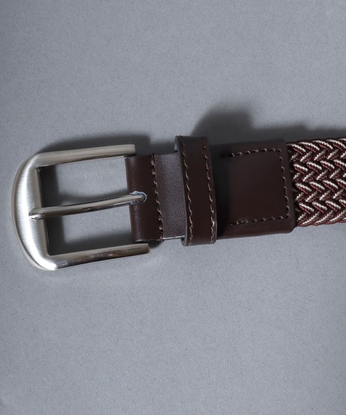 ANPAS（アンパス）の「Elastic Braided Belt / ゴムメッシュベルト ストレッチ メンズ レディース ユニセックス 編み込みベルト（ベルト・メンズ・ネイビー/ブラック/ダークブラウン/ブラック系その他/ブラウン系その他・フリー）」の19枚目の写真