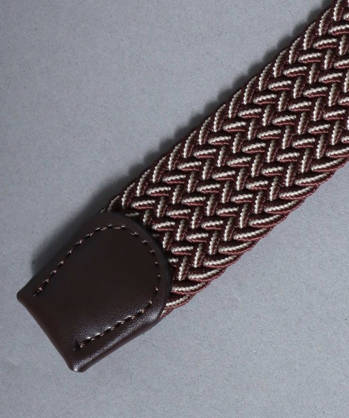 ANPAS（アンパス）の「Elastic Braided Belt / ゴムメッシュベルト ストレッチ メンズ レディース ユニセックス 編み込みベルト（ベルト・メンズ・ネイビー/ブラック/ダークブラウン/ブラック系その他/ブラウン系その他・フリー）」の17枚目の写真