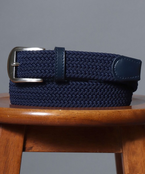 ANPAS（アンパス）の「Elastic Braided Belt / ゴムメッシュベルト ストレッチ メンズ レディース ユニセックス 編み込みベルト（ベルト・メンズ・ネイビー/ブラック/ダークブラウン/ブラック系その他/ブラウン系その他・フリー）」の22枚目の写真