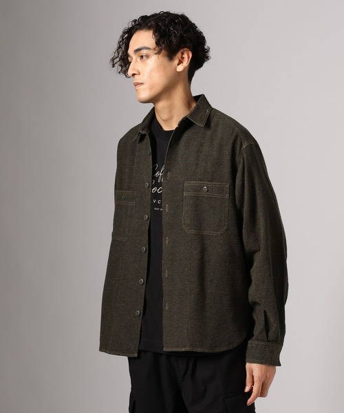 BAYFLOW(ベイフロー)の「ダブルフェイスワークシャツ(シャツ/ブラウス・メンズ・ダークブラウン/オフホワイト/ブルー・LARGE/MEDIUM)」の19枚目の写真