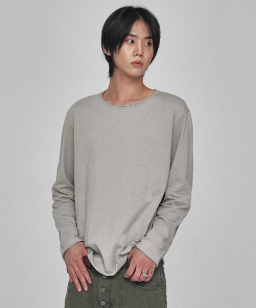 KICHUL（キチョル）の「カットオフロングスリーブ（グレージュ）（Tシャツ/カットソー・レディース・その他・SMALL/MEDIUM/LARGE）」の3枚目の写真