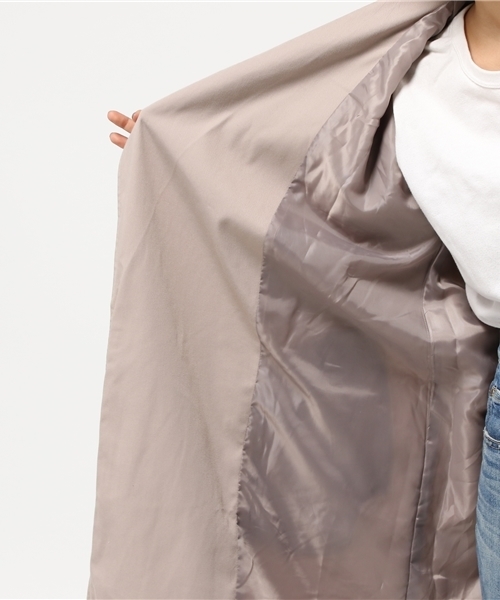 VENCEEXCHANGE（ヴァンスエクスチェンジ）の「オーバーコート（トレンチコート・レディース・ライトグレー/ライトカーキ/ベージュ・MEDIUM）」の11枚目の写真