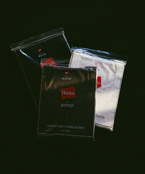 BIOTOP(ビオトープ)の「WOMEN【Hanes for BIOTOP】CLEAR CUT COTTON HENLEY NECK PULLOVER(Tシャツ/カットソー・レディース・ホワイト/ブラウン/ブラック・FREE)」の13枚目の写真