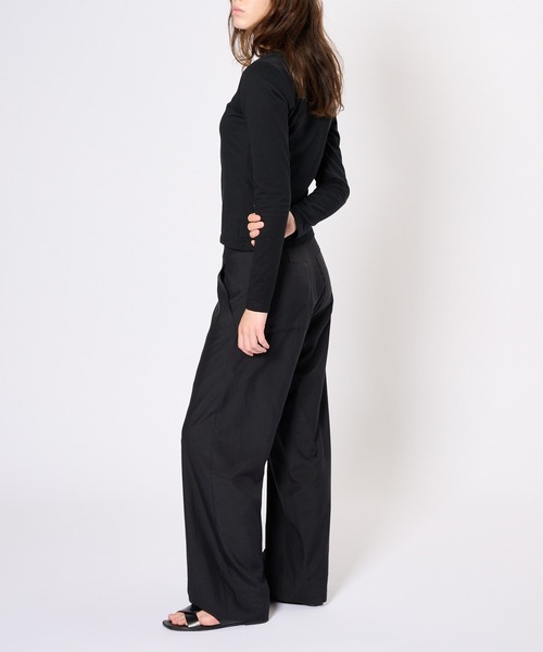BIOTOP(ビオトープ)の「WOMEN【Hanes for BIOTOP】CLEAR CUT COTTON HENLEY NECK PULLOVER(Tシャツ/カットソー・レディース・ホワイト/ブラウン/ブラック・FREE)」の21枚目の写真