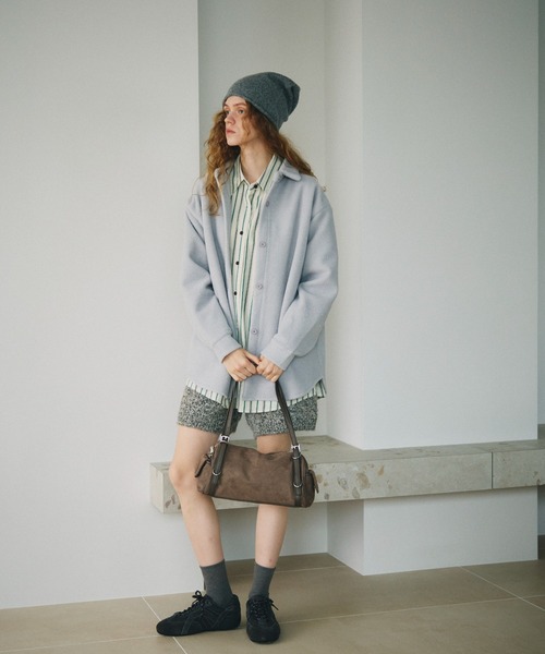 full/fill.(フルフィル)の「fake suede side pocket bag / フェイクスウェードサイドポケットバッグ(ハンドバッグ・レディース・ブラック/グレー・FREE)」の11枚目の写真