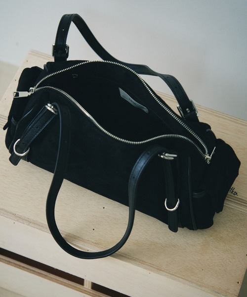full/fill.(フルフィル)の「fake suede side pocket bag / フェイクスウェードサイドポケットバッグ(ハンドバッグ・レディース・ブラック/グレー・FREE)」の17枚目の写真