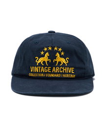FASTLE（ファスル）の「Twin Cat 5Panel Washed Cap Dark Navy（キャップ）」