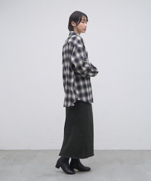 CIAOPANIC TYPY（チャオパニックティピー）の「∴フェードベイカーIラインスカート（スカート・レディース・オリーブ/ブラック/ブラウン・SMALL/MEDIUM）」の16枚目の写真