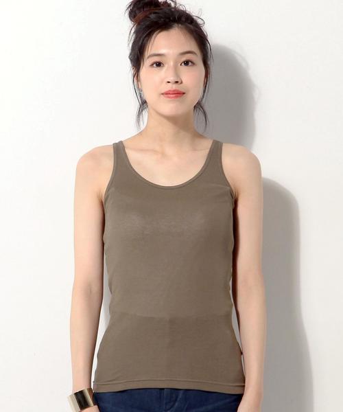 UNITED ARROWS（ユナイテッドアローズ）の「SFL タンクトップ◆（タンクトップ・レディース・オフホワイト/ブラック/オリーブ・FREE）」の5枚目の写真